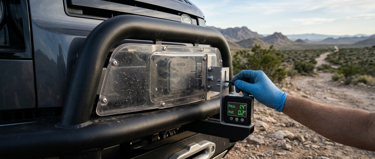 Relocating and aligning the L663 Defender ADAS radar module on www.defender-accessories.com
