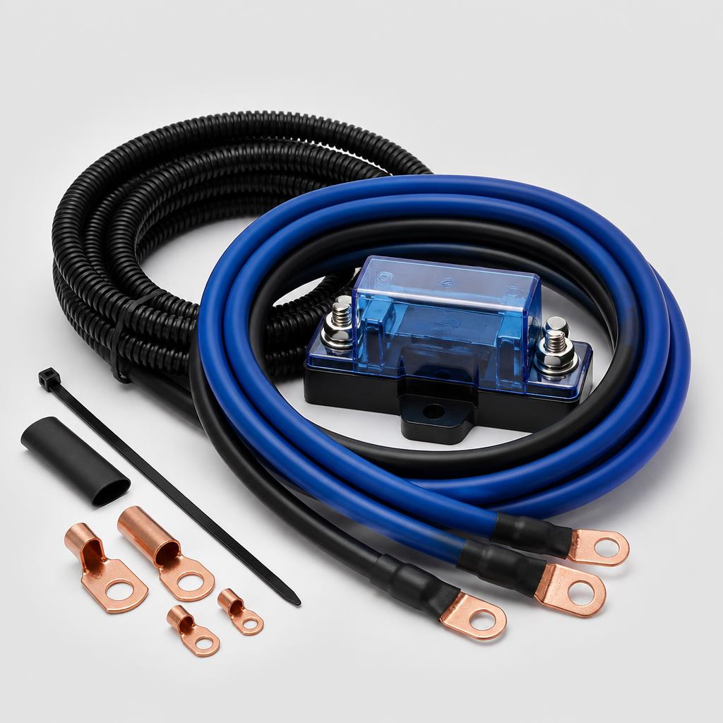 defender-accessories.com: Auxiliary Battery Power Cable — illustrative accessory category, not an exact Amazon listing