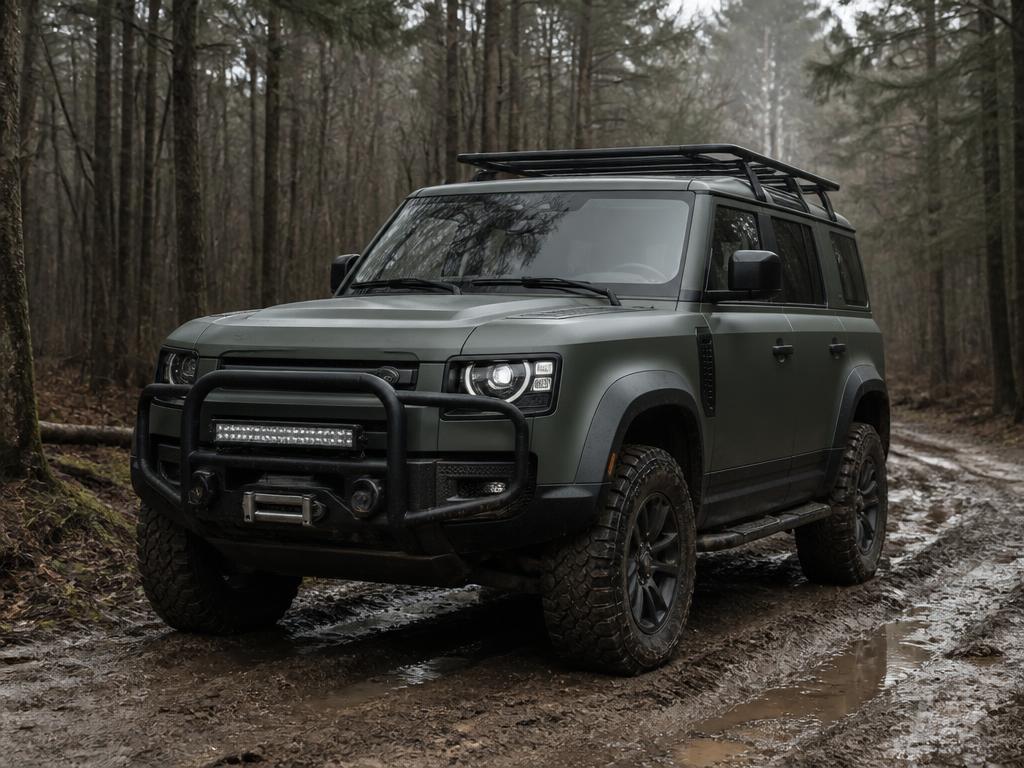 Defender Bull Bars – Land Rover Defender build example from www.defender-accessories.com