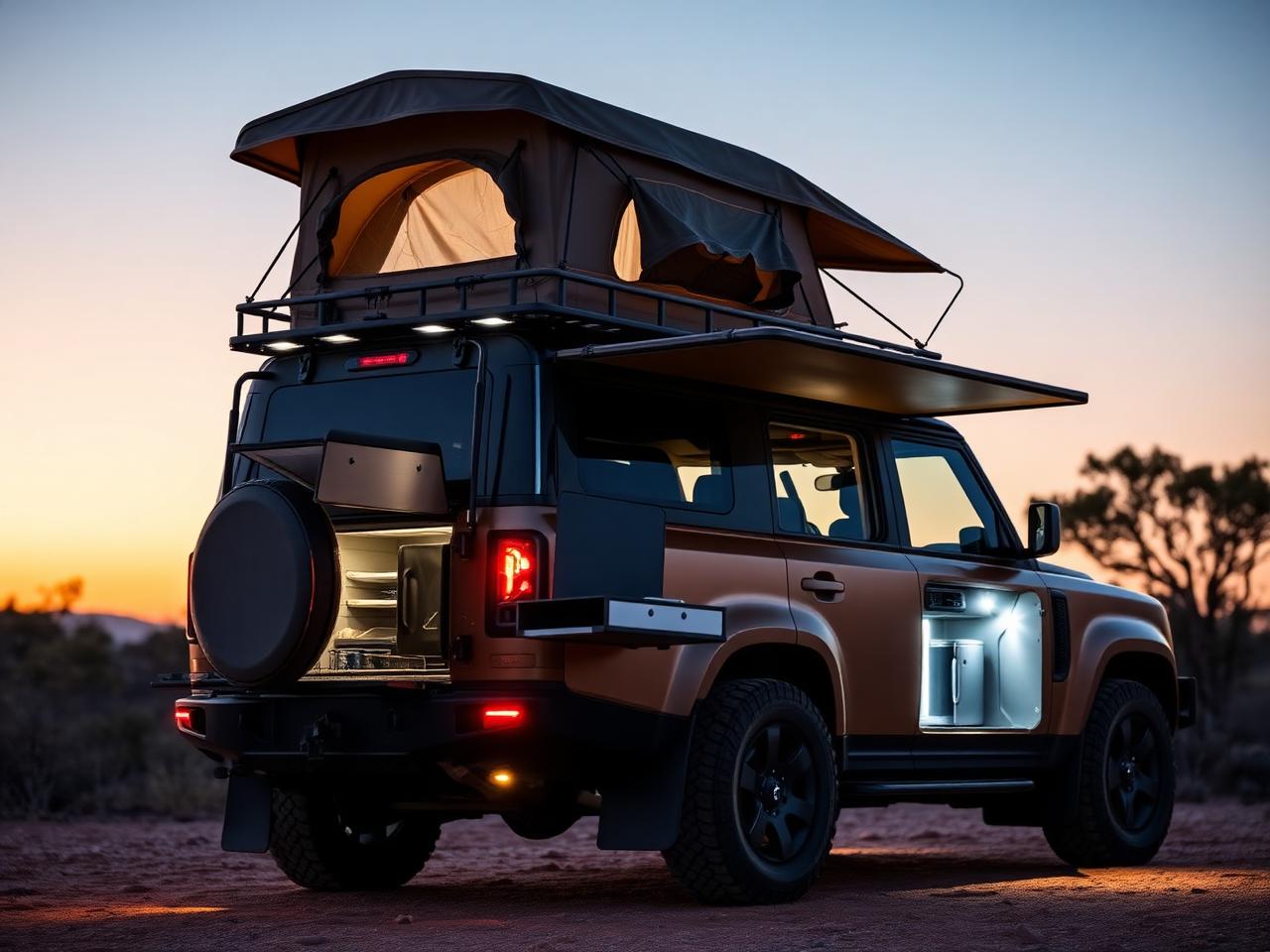 Defender Camping Setups – Land Rover Defender build example from www.defender-accessories.com